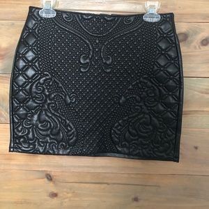 H&M Leather Mini Skirt